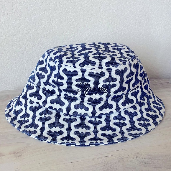 Supreme Monogram S Logo 6 Panel Hat - Navy bucket hat World Famous S Logo 6-Panel - SupremeCommunity main image 4